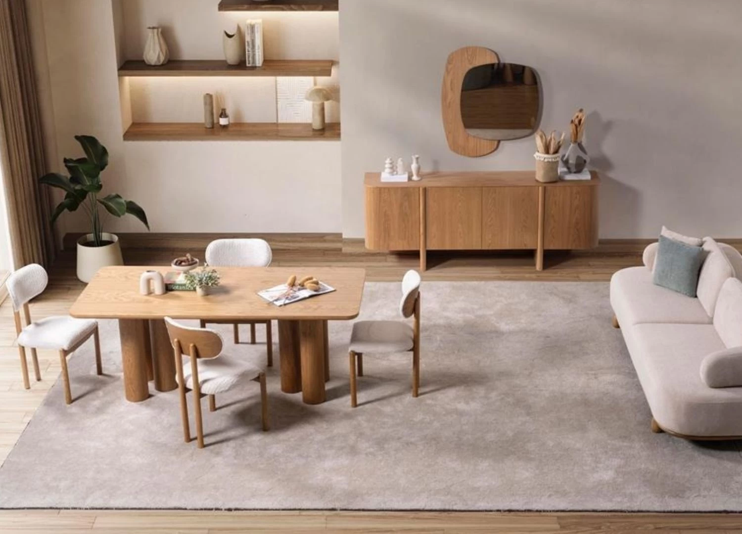 Το σετ τραπεζαρίας MODE συνδυάζει σύγχρονο σχεδιασμό και πρακτικότητα. Περιλαμβάνει τραπέζι, 6 καρέκλες, κονσόλα με καθρέφτη και δυνατότητα προσθήκης TV μονάδας ή τραπεζιού σαλονιού. Με 2ετή εγγύηση και δωρεάν παράδοση.