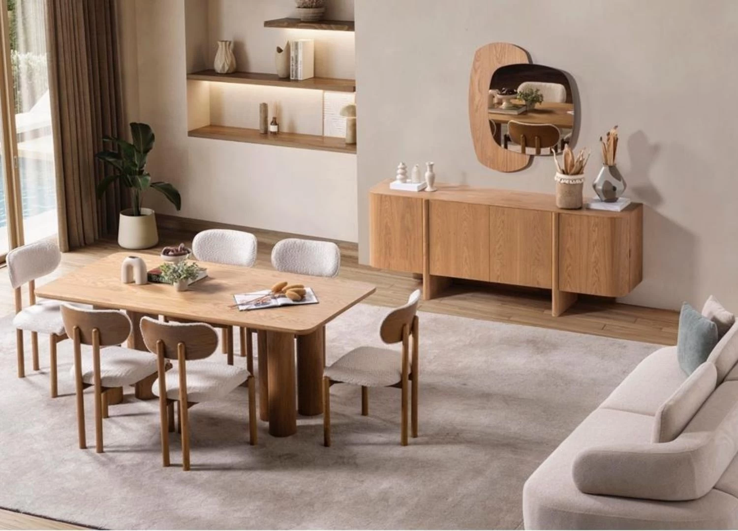 Το σετ τραπεζαρίας MODE συνδυάζει σύγχρονο σχεδιασμό και πρακτικότητα. Περιλαμβάνει τραπέζι, 6 καρέκλες, κονσόλα με καθρέφτη και δυνατότητα προσθήκης TV μονάδας ή τραπεζιού σαλονιού. Με 2ετή εγγύηση και δωρεάν παράδοση.