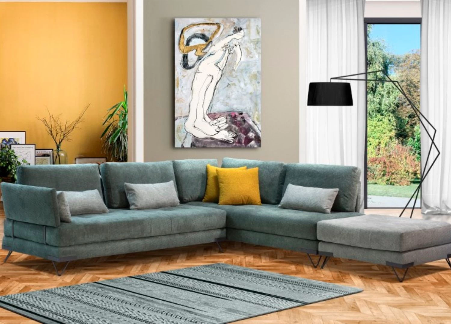 Γωνιακός Καναπές PORTO